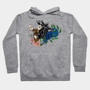 Doe and Buck Deer Hoodie